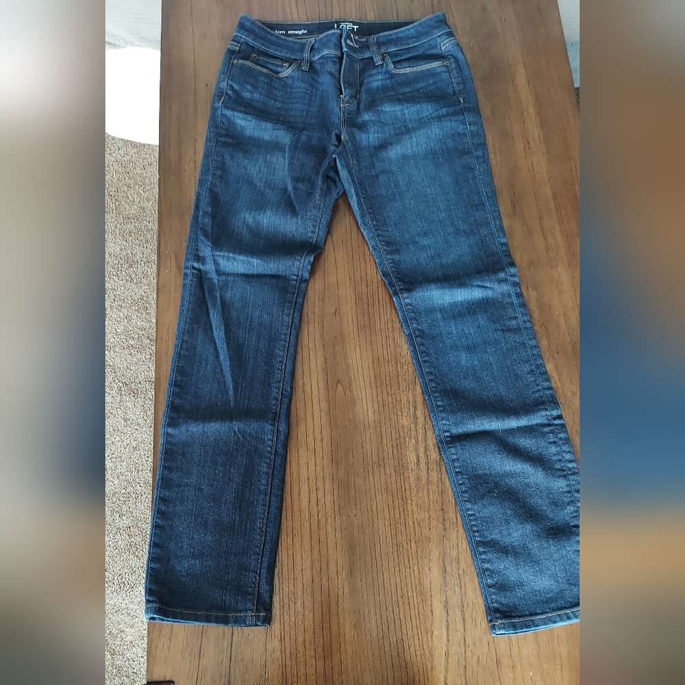 Womens Ann Taylor Loft Modern Straight Jeans size 2.